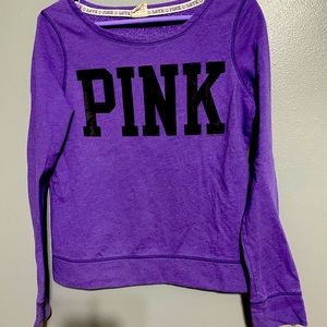 PINK crew neck sweatshirt